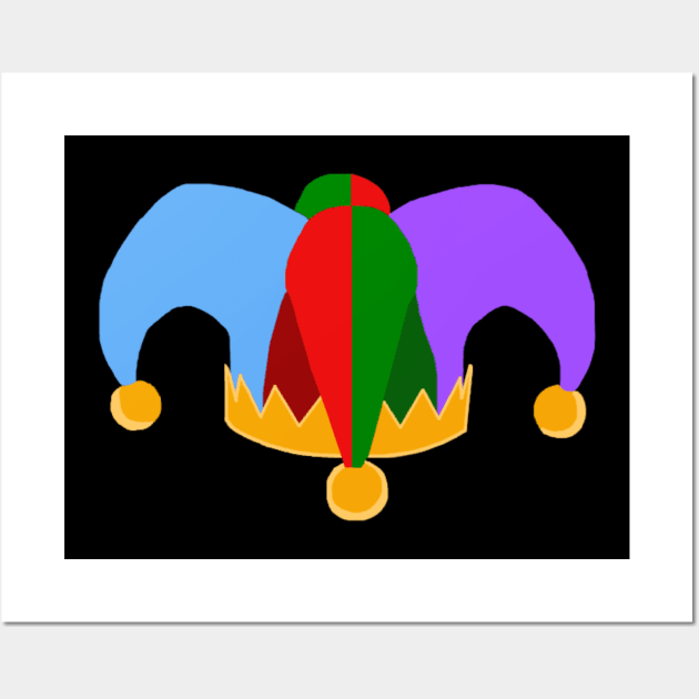 Colorful Novelty Court Jester Hat Wall Art by Art by Deborah Camp